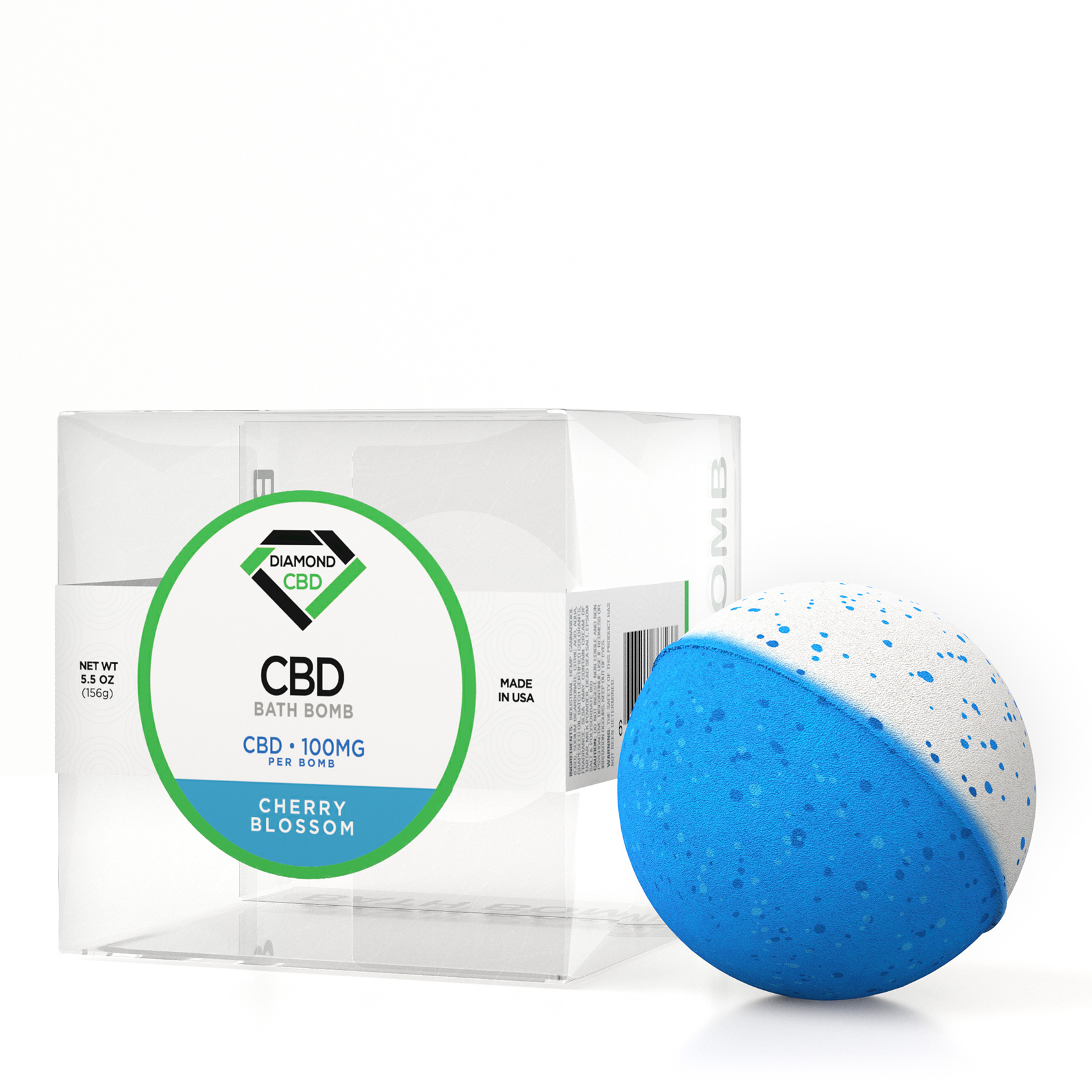 diamond-cbd-bath-bomb-cherry-blossom-100mg.jpg CBD Bath Bomb Cherry Blossom - Image 1