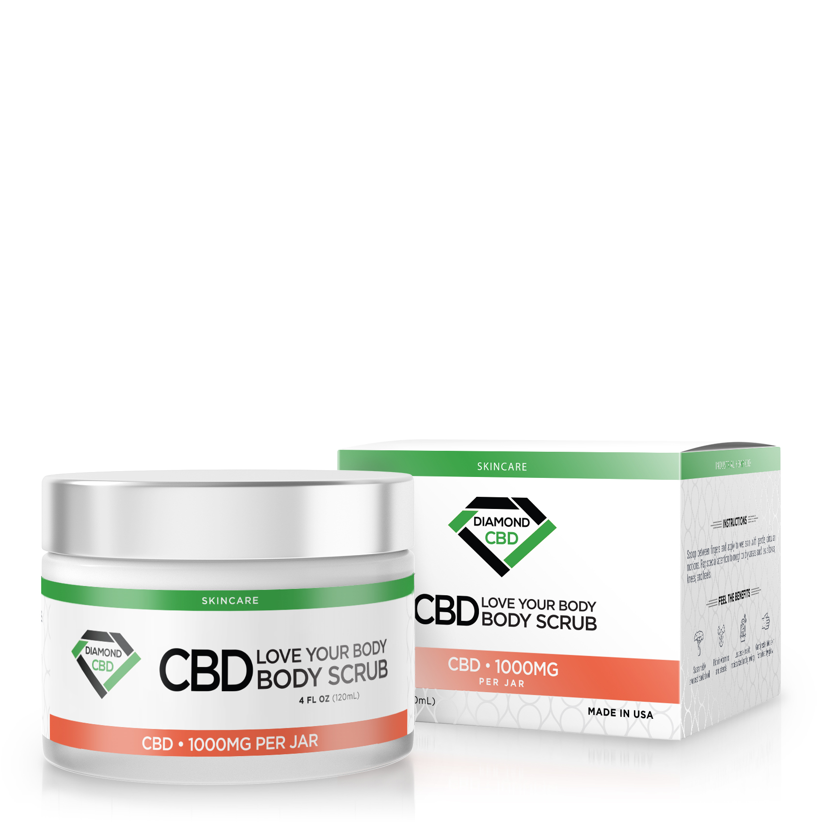 diamond-cbd-love-your-body-scrub-1000mg.jpg Diamond CBD Love Your Body Scrub - Image 1